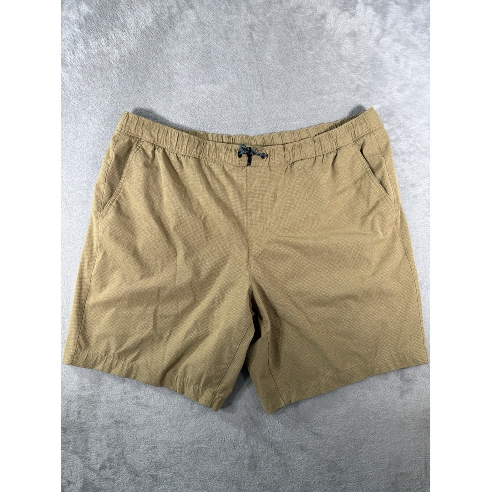 Eddie Bauer Shorts Mens 2XL Brown Travex Pull‎ On Hiking Outdoor
